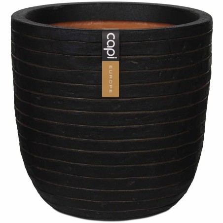 Capi Blumentopf Nature Row Oval 35 x 34 cm Braun PKRWB932