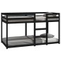 vidaXL Etagenbett Schwarz 90x190 cm Massivholz Kiefer vidaXL Etagenbett Schwarz 90x190 cm Massivholz Kiefer