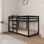 vidaXL Etagenbett Schwarz 90x190 cm Massivholz Kiefer vidaXL Etagenbett Schwarz 90x190 cm Massivholz Kiefer