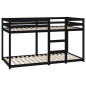 vidaXL Etagenbett Schwarz 90x190 cm Massivholz Kiefer vidaXL Etagenbett Schwarz 90x190 cm Massivholz Kiefer