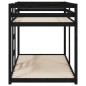 vidaXL Etagenbett Schwarz 90x190 cm Massivholz Kiefer vidaXL Etagenbett Schwarz 90x190 cm Massivholz Kiefer