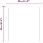vidaXL LED-Badspiegel 60x60 cm vidaXL LED-Badspiegel 60x60 cm