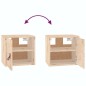 vidaXL Wandschrank 31,5x30x30 cm Massivholz Kiefer vidaXL Wandschrank 31,5x30x30 cm Massivholz Kiefer