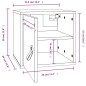 vidaXL Wandschrank 31,5x30x30 cm Massivholz Kiefer vidaXL Wandschrank 31,5x30x30 cm Massivholz Kiefer