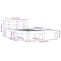 vidaXL Massivholzbett 180x200 cm vidaXL Massivholzbett 180x200 cm