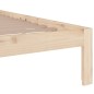 vidaXL Massivholzbett 135x190 cm vidaXL Massivholzbett 135x190 cm