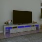 vidaXL TV-Schrank mit LED-Leuchten Betongrau 230x36,5x40 cm vidaXL TV-Schrank mit LED-Leuchten Betongrau 230x36,5x40 cm