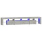 vidaXL TV-Schrank mit LED-Leuchten Betongrau 230x36,5x40 cm vidaXL TV-Schrank mit LED-Leuchten Betongrau 230x36,5x40 cm