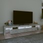 vidaXL TV-Schrank mit LED-Leuchten Betongrau 230x36,5x40 cm vidaXL TV-Schrank mit LED-Leuchten Betongrau 230x36,5x40 cm