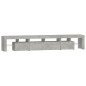 vidaXL TV-Schrank mit LED-Leuchten Betongrau 230x36,5x40 cm vidaXL TV-Schrank mit LED-Leuchten Betongrau 230x36,5x40 cm