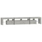 vidaXL TV-Schrank mit LED-Leuchten Betongrau 230x36,5x40 cm vidaXL TV-Schrank mit LED-Leuchten Betongrau 230x36,5x40 cm