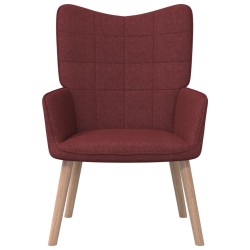 vidaXL Relaxsessel Weinrot Stoff