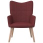 vidaXL Relaxsessel Weinrot Stoff vidaXL Relaxsessel Weinrot Stoff