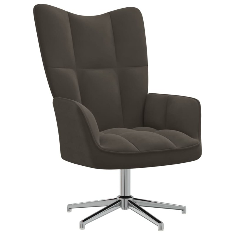 vidaXL Relaxsessel Dunkelgrau Samt vidaXL Relaxsessel Dunkelgrau Samt
