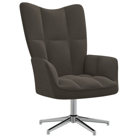 vidaXL Relaxsessel Dunkelgrau Samt