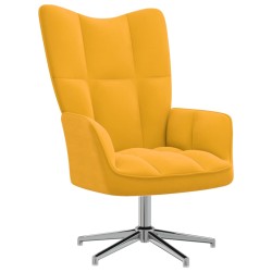 vidaXL Relaxsessel Senfgelb Samt