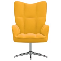 vidaXL Relaxsessel Senfgelb Samt