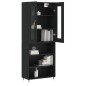 Highboard Schwarz 69,5x34x180 cm Holzwerkstoff Highboard Schwarz 69,5x34x180 cm Holzwerkstoff