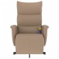 vidaXL Massagesessel mit Fußteil Cappuccino-Braun Kunstleder vidaXL Massagesessel mit Fußteil Cappuccino-Braun Kunstleder