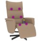 vidaXL Massagesessel mit Fußteil Cappuccino-Braun Kunstleder vidaXL Massagesessel mit Fußteil Cappuccino-Braun Kunstleder