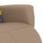 vidaXL Massagesessel mit Fußteil Cappuccino-Braun Kunstleder vidaXL Massagesessel mit Fußteil Cappuccino-Braun Kunstleder