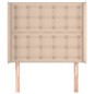 vidaXL Kopfteil mit Ohren Cappuccino-Braun 103x16x118/128cm Kunstleder vidaXL Kopfteil mit Ohren Cappuccino-Braun 103x16x118/128cm Kunstleder