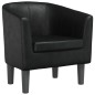 vidaXL Clubsessel Schwarz Kunstleder vidaXL Clubsessel Schwarz Kunstleder