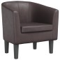 vidaXL Clubsessel Braun Kunstleder vidaXL Clubsessel Braun Kunstleder
