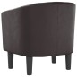 vidaXL Clubsessel Braun Kunstleder vidaXL Clubsessel Braun Kunstleder