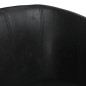 vidaXL Clubsessel mit Fußhocker Schwarz Kunstleder vidaXL Clubsessel mit Fußhocker Schwarz Kunstleder