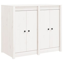 vidaXL Outdoor-Küchenschrank Weiß Massivholz Kiefer