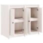 vidaXL Outdoor-Küchenschrank Weiß Massivholz Kiefer vidaXL Outdoor-Küchenschrank Weiß Massivholz Kiefer
