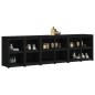 vidaXL Outdoor-Küchenschränke 4 Stk. Schwarz Massivholz Kiefer vidaXL Outdoor-Küchenschränke 4 Stk. Schwarz Massivholz Kiefer