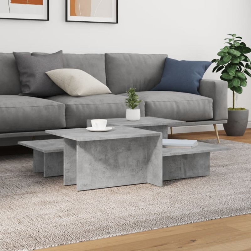 vidaXL Couchtische 2 Stk. Betongrau Holzwerkstoff vidaXL Couchtische 2 Stk. Betongrau Holzwerkstoff