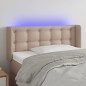 vidaXL LED Kopfteil Cappuccino-Braun 83x16x78/88 cm Kunstleder vidaXL LED Kopfteil Cappuccino-Braun 83x16x78/88 cm Kunstleder