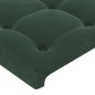 vidaXL Bettgestell mit Kopfteil Dunkelgrün 120x200 cm Samt vidaXL Bettgestell mit Kopfteil Dunkelgrün 120x200 cm Samt