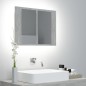 vidaXL LED-Bad-Spiegelschrank Betongrau 60x12x45 cm Acryl vidaXL LED-Bad-Spiegelschrank Betongrau 60x12x45 cm Acryl