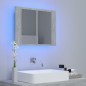vidaXL LED-Bad-Spiegelschrank Betongrau 60x12x45 cm Acryl vidaXL LED-Bad-Spiegelschrank Betongrau 60x12x45 cm Acryl