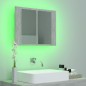 vidaXL LED-Bad-Spiegelschrank Betongrau 60x12x45 cm Acryl vidaXL LED-Bad-Spiegelschrank Betongrau 60x12x45 cm Acryl