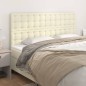 vidaXL Kopfteile 4 Stk. Creme 100x5x78/88 cm Kunstleder