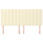 vidaXL Kopfteile 4 Stk. Creme 100x5x78/88 cm Kunstleder