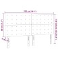 vidaXL Kopfteile 4 Stk. Creme 100x5x78/88 cm Kunstleder