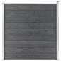 WPC Zaun-Set 1 Quadrat + 1 Schräge 273x186 cm Grau WPC Zaun-Set 1 Quadrat + 1 Schräge 273x186 cm Grau