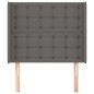 vidaXL Kopfteil mit Ohren Grau 83x16x118/128 cm Kunstleder vidaXL Kopfteil mit Ohren Grau 83x16x118/128 cm Kunstleder