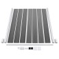 WPC Zaun-Set 1 Quadrat + 1 Schräge 273x186 cm Grau WPC Zaun-Set 1 Quadrat + 1 Schräge 273x186 cm Grau