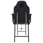 vidaXL Tragbarer Kosmetikstuhl Kunstleder 185x78x76 cm Schwarz vidaXL Tragbarer Kosmetikstuhl Kunstleder 185x78x76 cm Schwarz