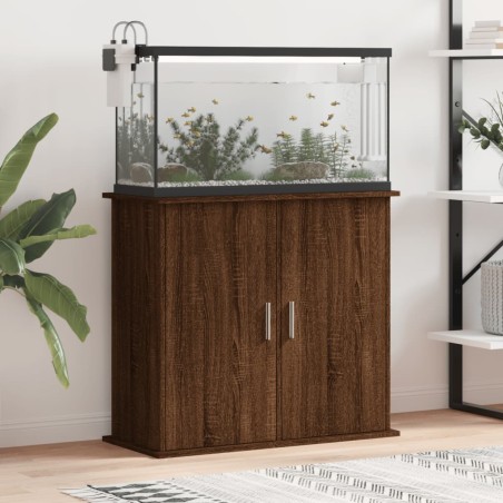 vidaXL Aquariumständer Braun Eichen-Optik 81x36x73 cm Holzwerkstoff