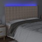 vidaXL LED Kopfteil Cappuccino-Braun 180x5x118/128cm Kunstleder vidaXL LED Kopfteil Cappuccino-Braun 180x5x118/128cm Kunstleder