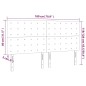 vidaXL LED Kopfteil Cappuccino-Braun 180x5x118/128cm Kunstleder vidaXL LED Kopfteil Cappuccino-Braun 180x5x118/128cm Kunstleder