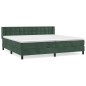 vidaXL Boxspringbett mit Matratze Dunkelgrün 200x200 cm Samt vidaXL Boxspringbett mit Matratze Dunkelgrün 200x200 cm Samt